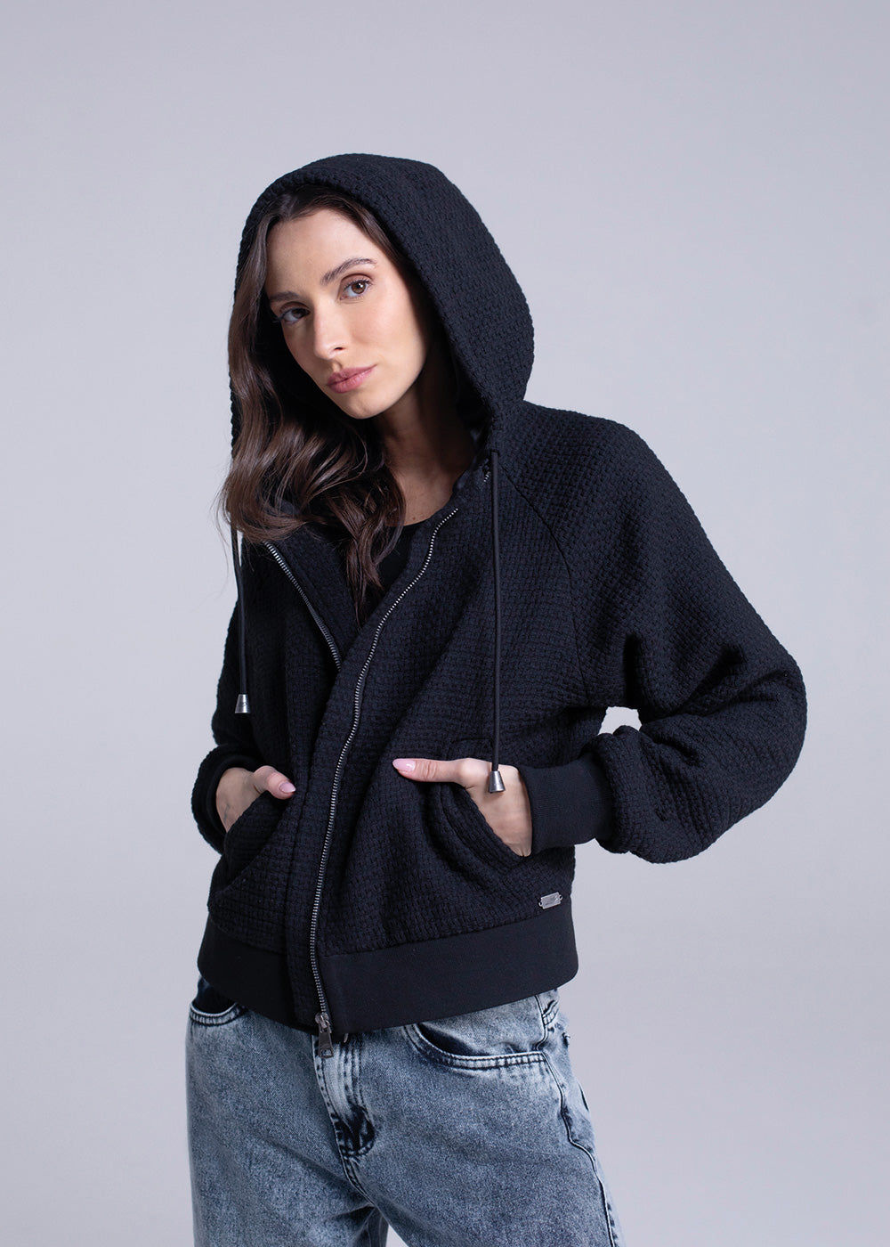 Jaqueta Sawary - 283732 PRETO - Jaqueta Preto