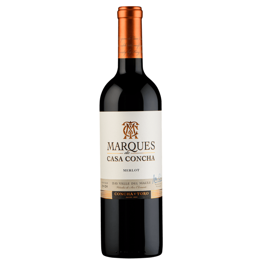 Garrafa de vinho tinto Marques de Casa Concha Merlot 2020, D.O. Valle del Maule, Chile