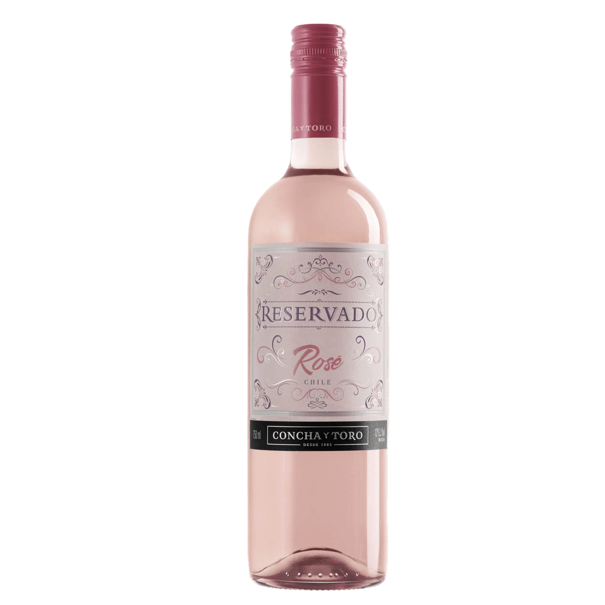 Garrafa de vinho rosé Reservado Concha y Toro, Chile, 750ml