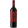 Garrafa de vinho tinto Diablo Dark Red, rótulo vermelho com detalhes dourados, ideal para apreciadores de vinhos premium