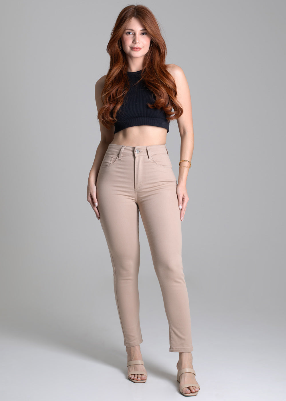 Calça Sarja Sawary  Push Up - 277757 BEGE