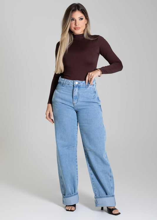Calça Jeans Sawary Barrel - 279942 AZUL - Calça Jeans Barrel Azul