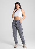 Calça Jeans Sawary Mom - 280067 PRETO