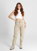 Calça Sarja Sawary Mom - 280069 BEGE