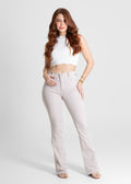 Calça Sarja Sawary Boot Cut - 280480 BEGE