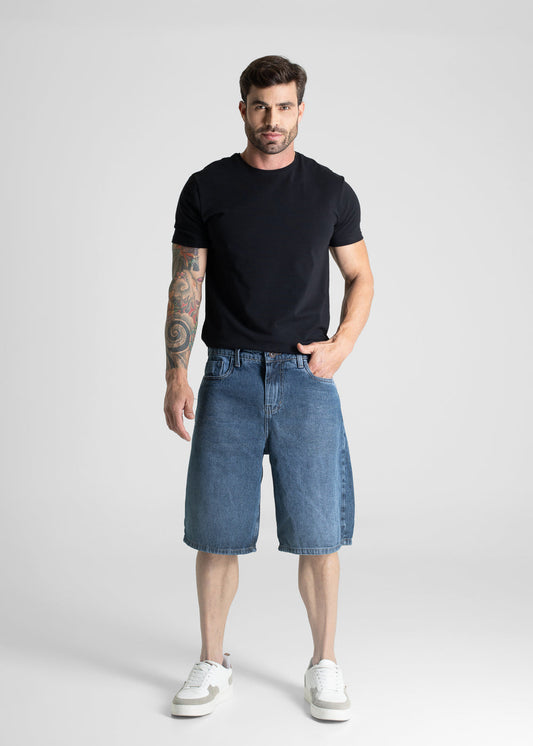 Bermuda Jeans Sawary - 281097 PRETO - Bermuda Jeans Preto