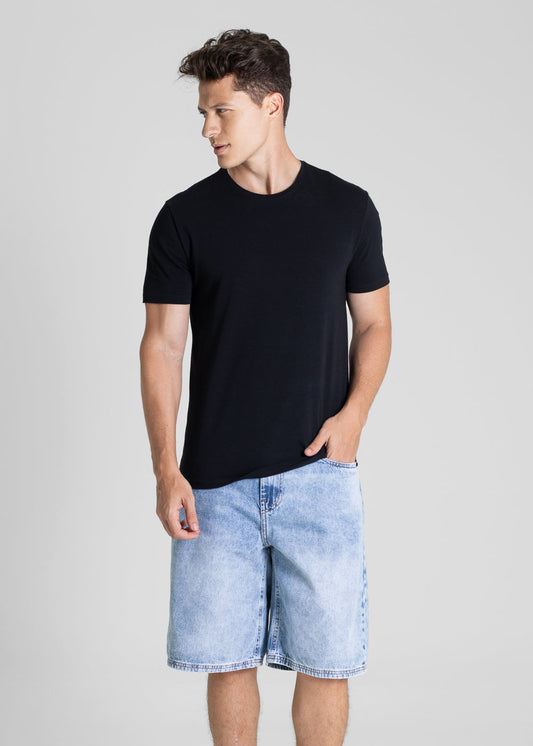Bermuda Jeans Sawary - 281100 AZUL - Bermuda Jeans Azul Claro