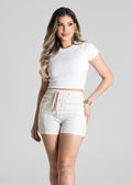Shorts Linho Sawary - 281177 OFF WHITE