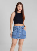 Saia Jeans Sawary - 281190 AZUL