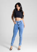 Calça Jeans Sawary Cigarrete - 281225 AZUL