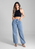 Calça Jeans Sawary Balonê - 281688 AZUL