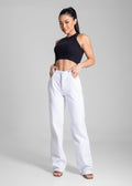 Calça Sarja Sawary Wide Leg - 281913 BRANCO