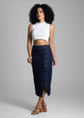 Saia Jeans Sawary Midi - 282009 AZUL
