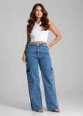 Calça Jeans Sawary Wide Leg - 282013 AZUL