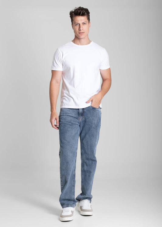 Calça Jeans Sawary Baggy - 282016 PRETO - Calça Jeans Baggy Preto