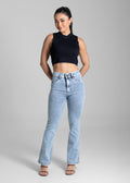Calça Jeans Sawary Flare Petit - 282119 AZUL