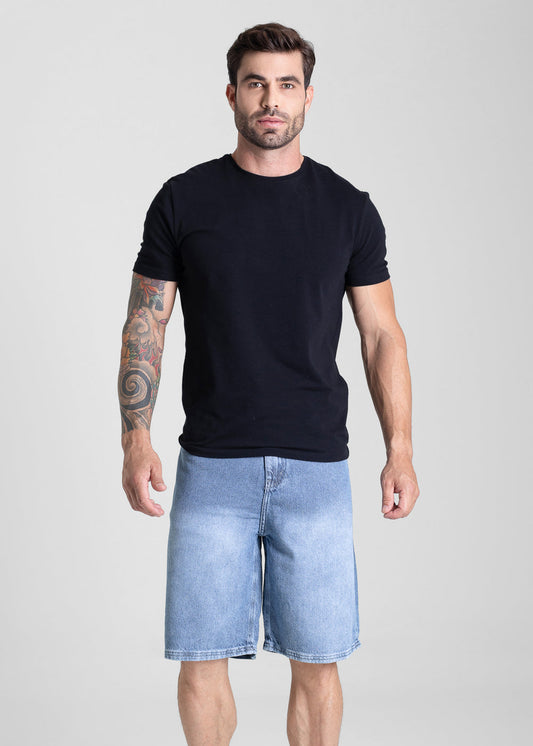 Bermuda Jeans Sawary - 282127 AZUL - Bermuda Jeans Azul