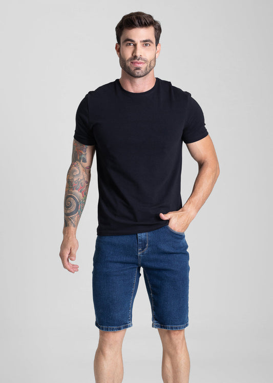Bermuda Jeans Sawary - 282139 AZUL - Bermuda Jeans Azul