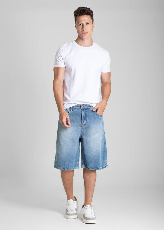 Bermuda Jeans Sawary - 282433 AZUL - Bermuda Jeans Azul
