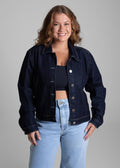 Jaqueta Jeans Sawary Plus Size - 282500 AZUL
