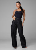 Calça Jeans Sawary Balloon - 282606 PRETO