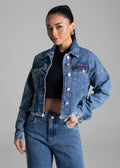 Jaqueta Jeans Sawary - 282608 AZUL