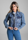 Jaqueta Jeans Sawary - 282609 AZUL