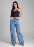 Calça Jeans Sawary Wide Leg - 282697 AZUL