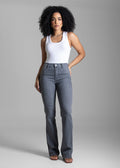 Calça jeans Sawary Boot Cut - 282756 CINZA