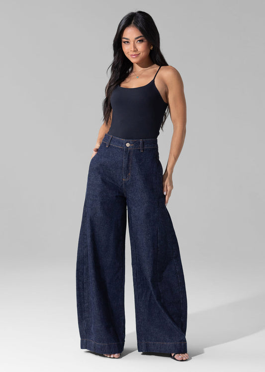 Calça Jeans Sawary Balloon - 282787 AZUL - Calça Jeans Balloon Azul