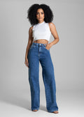 Calça Jeans Sawary Wide Leg - 282885 AZUL