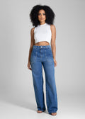 Calça Jeans Sawary Wide Leg - 283047 AZUL