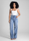 Calça Jeans Sawary Wide Leg - 283144 AZUL