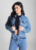Jaqueta Jeans Sawary - 283251 AZUL