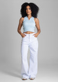 Calça Sarja Sawary Wide Leg Petit - 283155 BRANCO