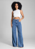 Calça Jeans Sawary Wide Leg - 283285 AZUL