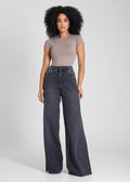 Calça Jeans Sawary Wide Leg - 283327 PRETO