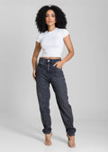 Calça Jeans Sawary Mom - 283376 PRETO