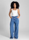 Calça Jeans Sawary Wide Leg - 283380 AZUL