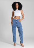 Calça Jeans Sawary Mom - 283426 AZUL