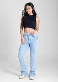 Calça Jeans Sawary Boot Cut Petit - 283522 AZUL