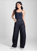 Calça Jeans Sawary Balloon Petit - 283568 PRETO