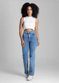 Calça Jeans Sawary Reta Petit - 283582 AZUL