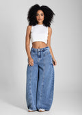 Calça Jeans Sawary Balloon Petit - 283609 AZUL