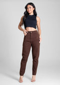 Calça Sarja Sawary Mom - 283634 MARROM