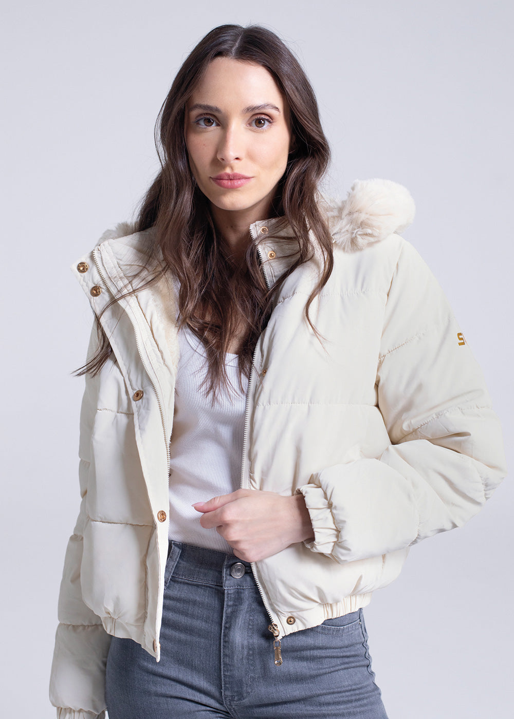 Jaqueta Sawary Puffer - 283736 OFF WHITE