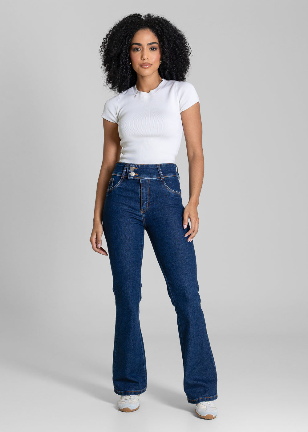 Calça Jeans Sawary Boot Cut Petit - 283777 AZUL