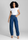 Calça Jeans Sawary Barrel - 283972 AZUL